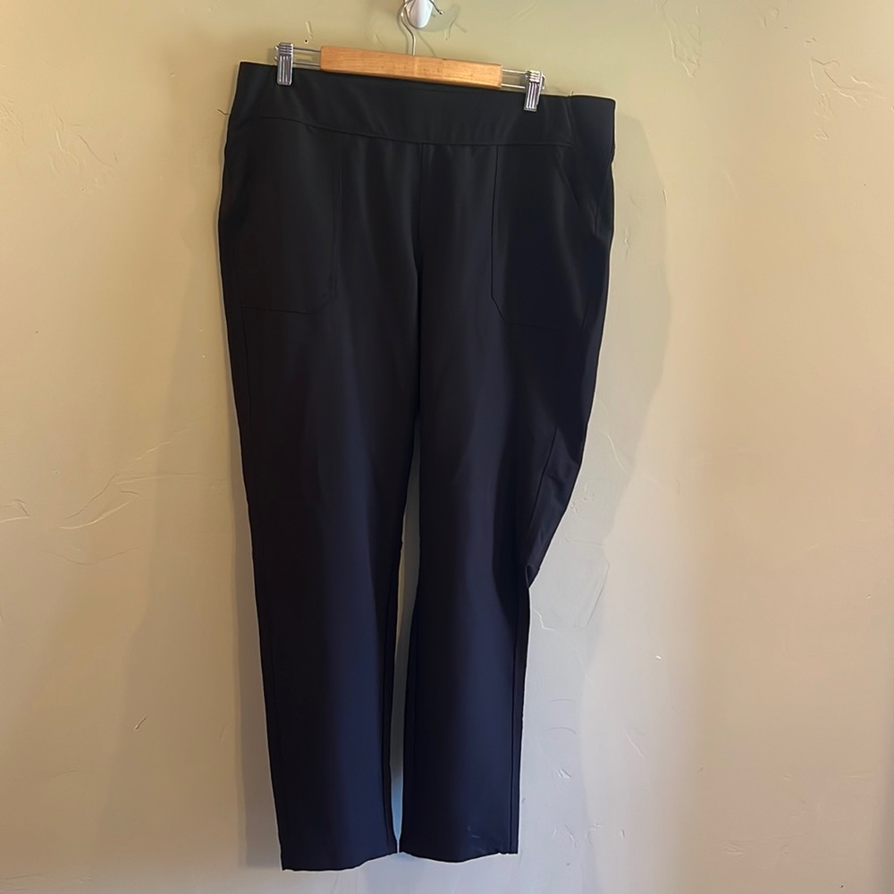 Weatherproof Vintage Black Pull On Stretch Pant size XL